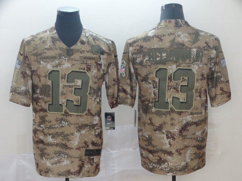 Men Cleveland Browns #13 Beckham jr Camo Nike Salute To Service Limited NFL Jerseys->cleveland browns->NFL Jersey